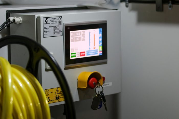 Painel de comando elétrico industrial